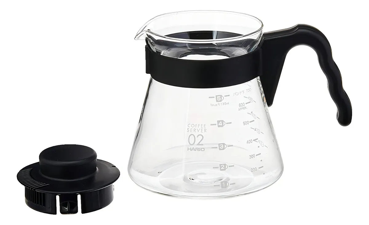 Kit V60 para Café Filtrado Dripper V60 Hario 700ml de capacidad.